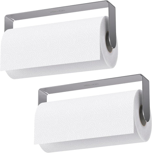 Mbillion Kitchen Paper Towel Holder Under Cabinet Wall Mount and Self-Adhesive Paper