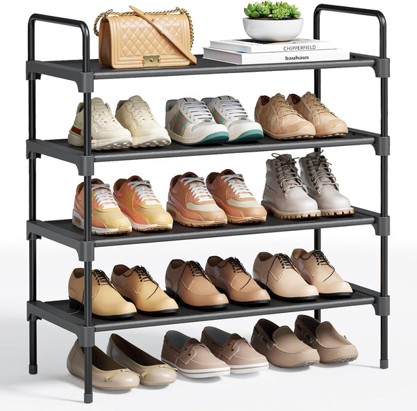 Kitsure Shoe Rack for Closet, Shoe Organizer for Front Door Entrance, Stackable