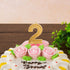 Luter 2.76 Inches Large Gold Glitter Birthday Candles - Number Cake Topper Decoration for Kids, Adults, Wedding Party