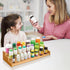 Expandable 3 Tier Bamboo Spice Rack Organizer, Great for Kitchen Cabinet, Cupboard, Pantry