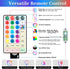 40FT 120 18 ANJAYLIA LED Color Changing Rope Lights, Colors Outdoor String Lights with Plug & Remote, Led Rope Lights