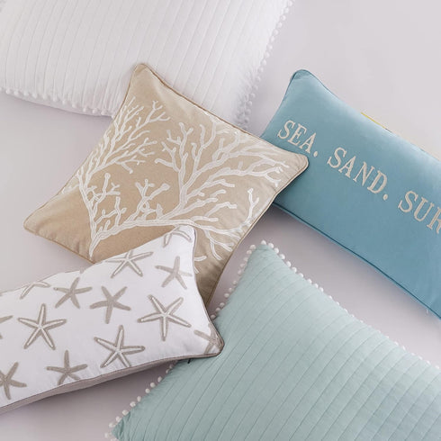 Levtex Home White Pom Pom Standard Sham