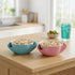 4 Pack Cedilis Pistachio Bowl, Double Peanut Bowl with Seeds Shell Storage, Wheat Straw Snack Serving Dish