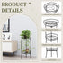 2 27" Plant Stand Indoor Outdoor, Tier Tall Metal Plant Stand Shelf, Heavy Duty Flower Pot Shelf for Corner, Patio