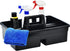 3-Compartment Plastic Cleaning Caddy Basket, Stackable Large Commercial Quality Organizer Bucket with Handle, Black