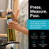 Set 2 Oil and Vinegar Dispenser - Glass Olive Oil Cruet Bottles with Measuring Cup - Non-Drip Kitchen Dispenser