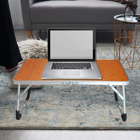 Jucaifu Foldable Laptop Table, Bed Desk, Breakfast Serving Bed Tray, Portable Mini Picnic Table & Ultra Lightweight
