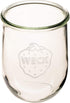 Weck Tulip Jar, 1 Liter Sour Dough Starter Jar with Glass Lid, Rubber Seal, and Steel Clips