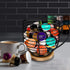Large Capacity Black Wire Coffee Pod Holders for Counter, K Cup Storage Organizer with Wooden Base, Coffee Bar