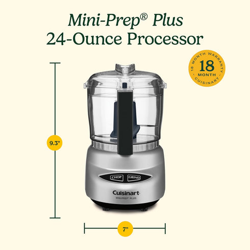 24-Ounce 24-Ounce DLC-2A, Cuisinart Mini-Prep Plus Food Processor, Mini Food Processor to Chop Herbs, Vegetables