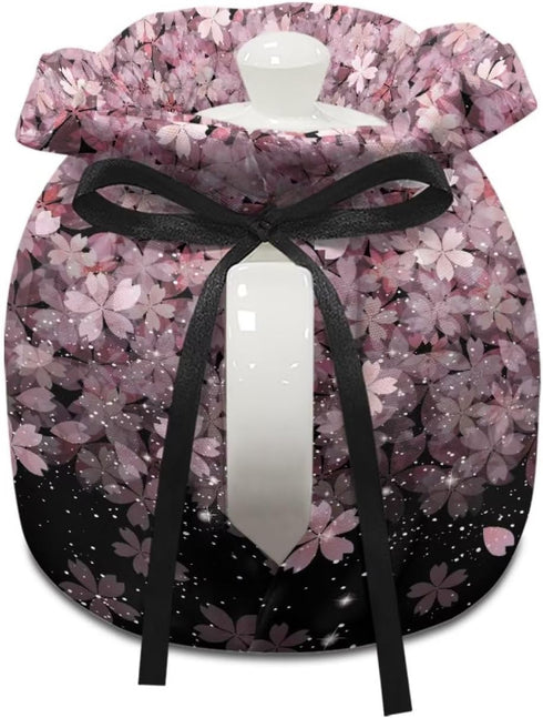 Pink Cherry Blossom Print Cotton Tea Cozy for Teapots, Insulated Kettle Cover for Home Kitchen Decor