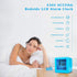 Plumeet Digital Alarm Clock for Kids, Snooze and Nightlight, Easy Setting Silicone Clock, Battery Powered (Blue)