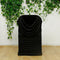 Efavormart Spandex Fitted Folding Chair Cover Black with Ruched Swag Back and