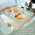 15.8 10.2 1.4" MAONAME Mint Green Serving Tray with Handles, Modern Decorative Trays for Coffee Table, Plastic
