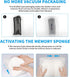 Memory Foam Car Neck Pillow - Soft Leather Headrest for Driving Home Office, Black (1PC)