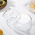 Set 2 1 Fox Run Glass Yogurt Containers with Lids, of Glass Bowls for Yogurt, Salads and Leftovers, Quart Capacity Each