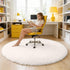 5 OLANLY Ivory Round Rugs for Bedroom - Machine Washable, ft Circle Area Rugs for Living Room, Soft and Fluffy Shaggy
