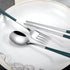 Travel Cutlery Set, 18/8 Stainless Steel Utensils, Reusable with Case, Portable Silverware Lunch Box (Green)
