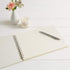 ANGEL & DOVE Funeral Guest Book & 2 Signs Set - Ivory, 12 x 8 for Memorial or Celebration of Life