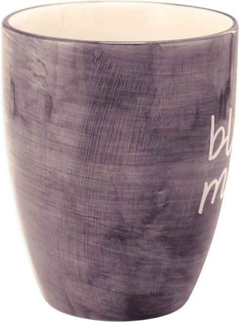 Mom Life is the Best Life Deep Purple Large 20 oz Ceramic Coffee Mug, Purple Tea Cup