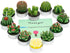 Handmade Succulent Cactus Candles for Birthday Party, Wedding, Spa Home Decoration (12 Packs-2)