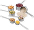 Measuring Cups and Spoons Set, 18/8 Stainless Steel 16pcs Set with Leveler and Equivalents Dry Measuring Cups