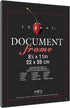 MCS 8.5x11 Diploma Frame, Black Picture Frame for Wall Hanging or Tabletop, 1-Pack