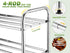 2-Tier 100% Steel,4-Rod Closet (15" 27", Expandable Shoe Rack - Stainless Extendable & Adjustable Feet | Simple