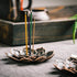 2 Pack Brass Lotus Incense Burner, Incense Holder for Sticks