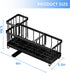Generic 9.25 3.97 6.37 Inches, Kitchen Sink Caddy Organizer, Black Metal Storage Rack with Adjustable Dividers, x x