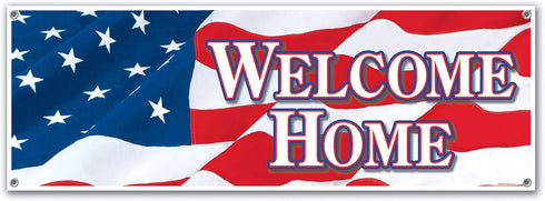Welcome Home Sign Banner, Party Accessory (1 count)