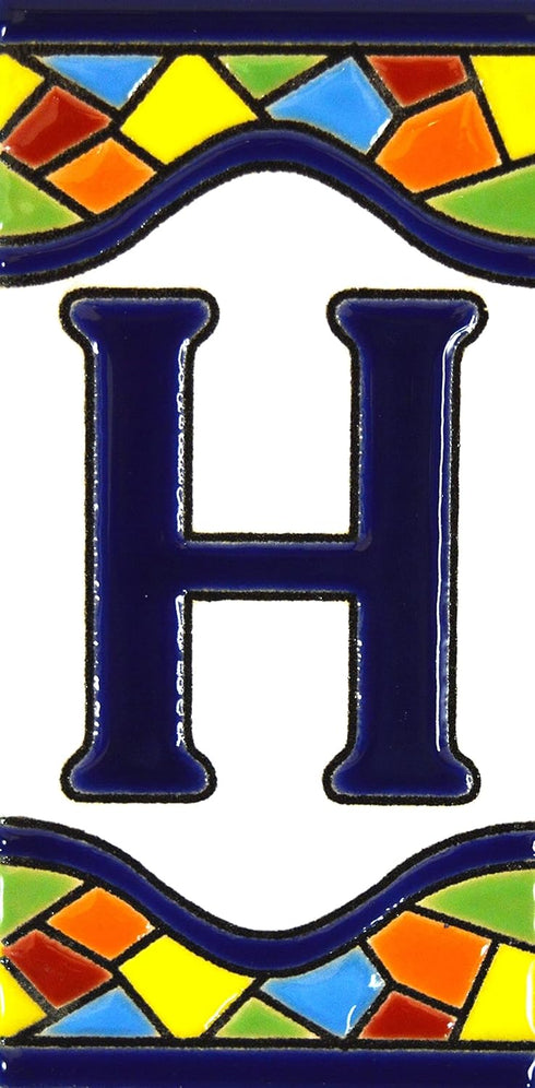Handpainted House Letters - 4 Inch Tiles for Signs, Addresses, and Names