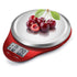 NUTRI FIT Digital Kitchen Food Scale, Large Stainless Steel Platform for Baking and Cooking, Red