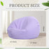 2 Sliner Pcs Stuffed Animal Storage Bean Bag Chair Cover for Kids Adults (no Filler) Large Stuffable Zipper Beanbag