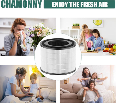 AP-S0610L Filter Replacement - Compatible with MOO-KA AP-S0610L Air Purifier, 3-in-1 H13 True HEPA Filter and Activated