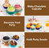 Gifbera Mini Foil Cupcake Liners, Metallic Muffin Baking Cups, 300 Count, Navy Blue