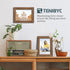 5x7 3 Pack Picture Frame with HD Glass - Brown Walnut, Natural Wood Photo Frame, Table Decoration