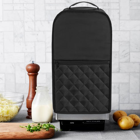 Luxja Food Processor Cover for Cuisinart and Hamilton Beach 11-14 Cup Processor, Dust Cover with Accessories Pockets,