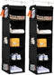 BrilliantJo 2 Pack Hanging Closet Organizer, 5 Shelves Hanging Storage with 6 Side