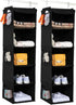 BrilliantJo 2 Pack Hanging Closet Organizer, 5 Shelves Hanging Storage with 6 Side