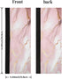 Pink Rose Gold Marble Print Refrigerator Door Handle Covers Set of 2 Kitchen Appliance Handle Covers Protector for Fridge Microwave Stove Oven Dishwasher