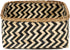 Compactor X-Large Bamboo Zebra Basket, Black/Natural