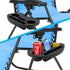 Zero Gravity Chair Tray with Cup Holder and Snack Slot - Black
