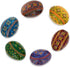 Set 6 2.5 Inches BestPysanky of Traditional Ukrainian Pysanky Wooden Easter Eggs