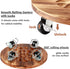 2 Pack 12 Inch 2 Pack Plant Caddy with Wheels Heavy Duty Wooden Plant Stand with Wheels Plant Dolly Rolling Plant Stand