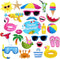 Pool Photo Booth Props for Beach Pool Party, Summer Party Favors, Baby Shower, Birthday, Hawaii