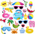 Pool Photo Booth Props for Beach Pool Party, Summer Party Favors, Baby Shower, Birthday, Hawaii