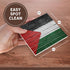 3dRose Palestinian Ceramic Tile Coaster, National Flag of Palestine Painted on Brick Wall (Set of 4)