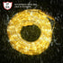 33ft 110V 2 Outdoor,240 LED Rope Lights, Wire Connectable Christmas Rope Lights LED Waterproof Indoor Outdoor Warm Rope