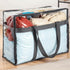 Mr Hsiung 3 PACK Clear Clothes Storage Bags with Sturdy Zippers for Comforters, Blankets, Bedding, Pillows